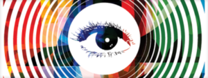 Eyeball with lots of colors around it demonstrating Visual Content needed in your 10 minute presentation