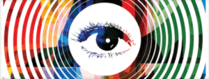 Eyeball with lots of colors around it demonstrating Visual Content needed in your 10 minute presentation